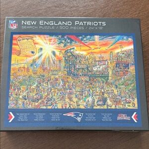 NFL New England Patriots Vibrant 500-Piece Puzzle